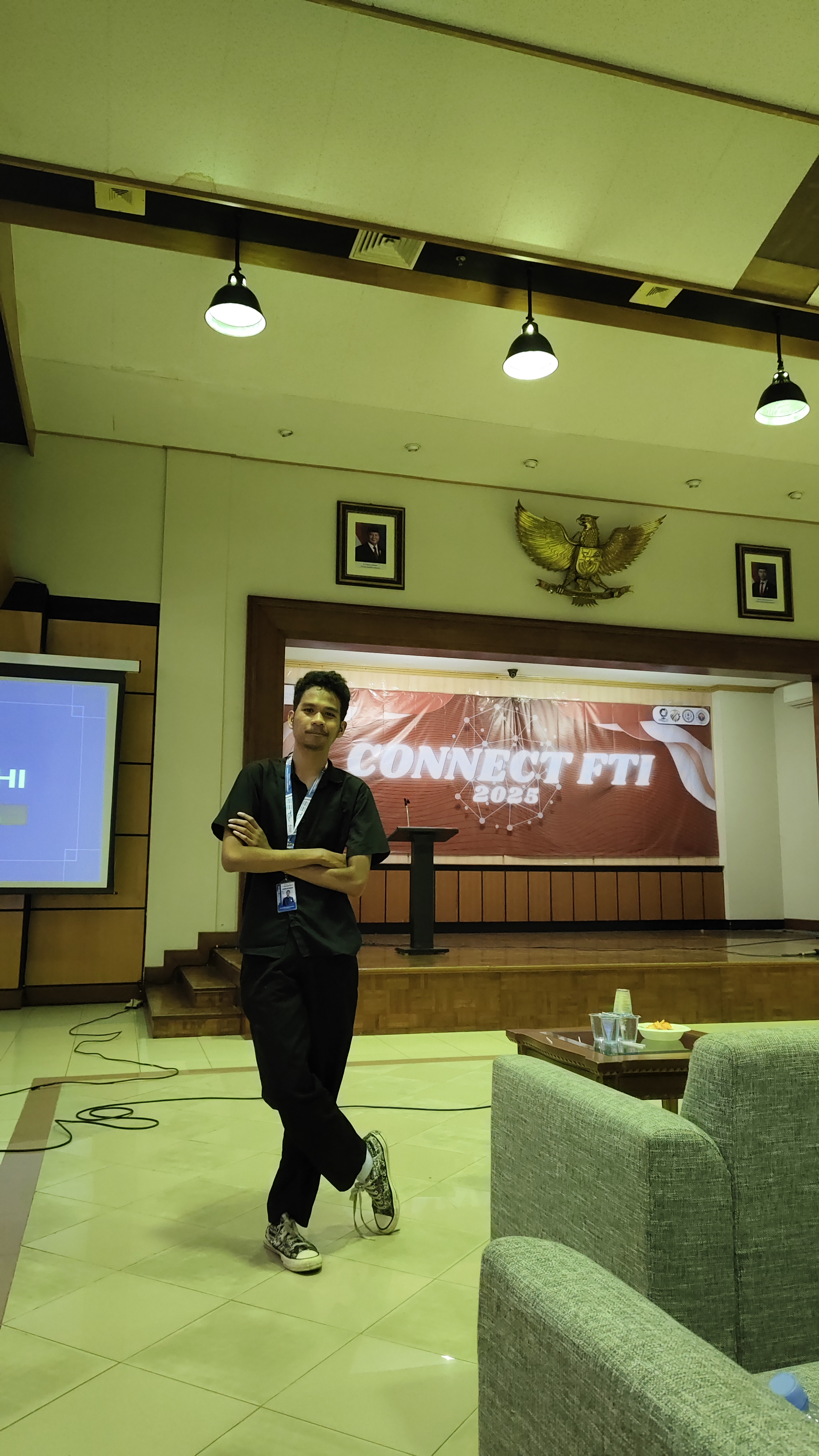 Rizki saat kegiatan di kampus